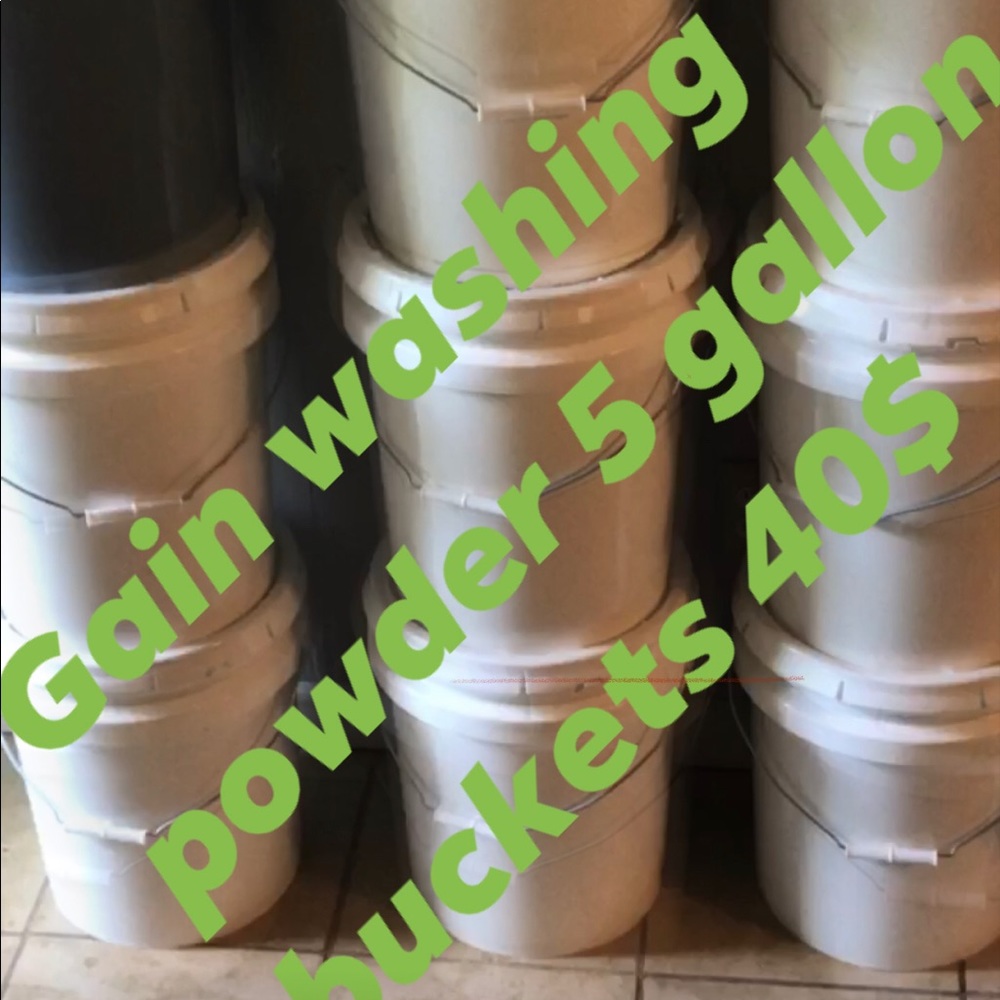 Gain washing detergent 5 gallon buckets 40 bucks